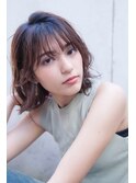 『AUSTIN』シースルーバング×上品フォルムの大人ボブ