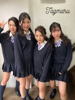 タグマル&nbsp;高校卒業式☆お揃いハーフアップ☆