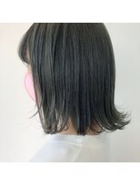 テクライズ 豊橋店(TECHRISE)&nbsp;☆外ハネボブ×暗髪透明感カーキアッシュ☆