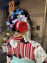 イロ(Ilo) （卒業式袴着物セット）盛り髪アレンジ