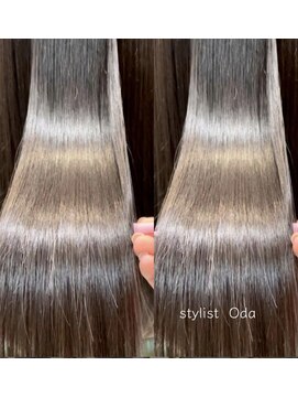 サロンデピレ つるんつるんストレート #ツヤロング#暗色#髪質改善#縮毛矯正