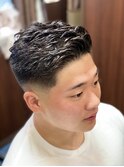 スキンフェードパートスタイル/理容室/浜松町/ヒロ銀座