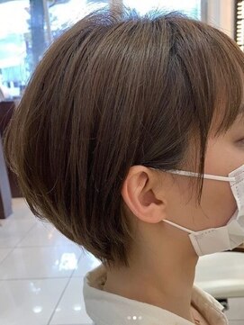 ノブヘアーデザイン 伊勢佐木町店(NOB hairdesign) 〈NOB伊勢佐木〉ナチュラルボブ襟足ショート丸み似合わせカット