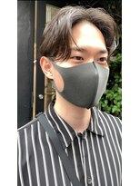 センターパート　メンズショート20代30代40代50代60代お薦め