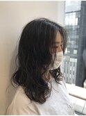 低温デジタルパーマで作る大人ウェーブ