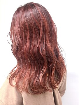 ヒビヲ(HIBIO) ダブルカラーピンクベージュピンクカラーケアブリーチミニボブ