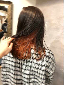 ロア 福岡天神本店(LORE) インナーカラー!サニーオレンジ◎natsu