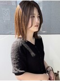 ストレート 顔周りレイヤー