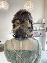 ヘアーサロン リベット(hair salon Libett)&nbsp;【☆】リボンハーフアップヘアセット/外ハネボブ