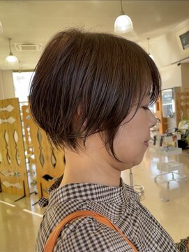 サンタフェ 柳津店(Santa'Fe) Santa'Fe式脱白髪染め白髪ぼかしカラー/ショート