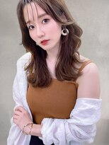 インビテーション(invitation)&nbsp;大人かわいい前髪カット韓国ヘアおくれ毛20代30代