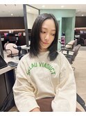 前髪なし　レイヤー　20代 30代