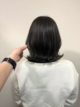 美容室 フォーリア Foglia くびれボブ　オリーブグレージュ
