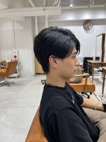 ネイロ 錦糸町(NeiRo)&nbsp;アッシュブラックカルマパーマベリーショートダークアッシュ