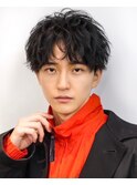 ダークアッシュ/韓国マッシュ/ニュアンスパーマ[池袋駅/men's]