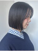 【風和】まとまる切りっぱなしボブ