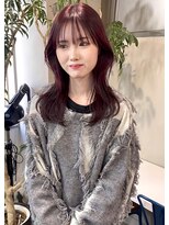 シーン(SCEN) layer cut × Bordeaux color