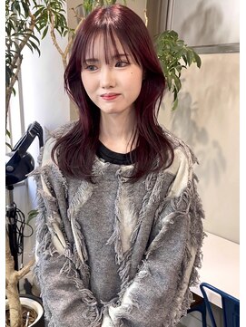 シーン(SCEN) layer cut × Bordeaux color