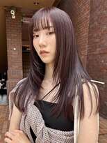 ノラ ヘアーサロン(NORA HAIR SALON) ブリーチなしで作るピンクラベンダー顔まわりカット