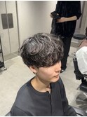 シャドウパーマ無造作ラフパーマ