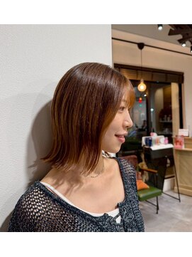 シャルムバイルーチェココ(CHARME by Lu'ce coco) くびれヘアナチュラル外はねボブ