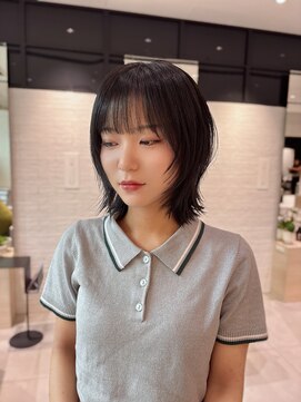 ステア ケース(stair case) 韓国レイヤーボブカット顔まわり前髪カット
