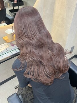 ルノン シェリー(LUNON cheliy) ハイライトカラーくびれヘアアプリコットオレンジ