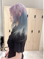 モリオフロムロンドン 大宮店(morio from London)&nbsp;【坪井】ラベンダー×水色×ブラック