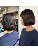 美髪矯正で思い通りのボブに!乾かすだけでいい 表参道