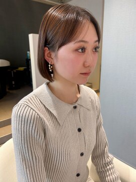 アム(amu) ミニボブ/髪質改善酸性ストレート/顔まわりカット/美髪矯正