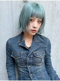 大人ガーリー/ダークアッシュ/似合わせカット［綱島］