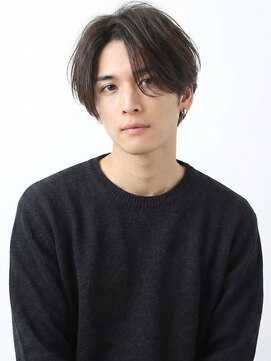 波巻きパーマ/センターパート/ニュアンスパーマ/フェザーパーマ