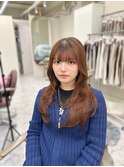 心斎橋プルエクステミディアムレイヤーブラウンカラー