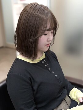 スウド(Swd) 可愛い＆色っぽい外ハネボブ/ナチュラルブラウン/ケアカラー/