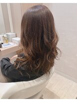 コーエン(cowen) くびれヘア顔周りレイヤーボブ絶壁グレージュコテ巻風パーマ50代