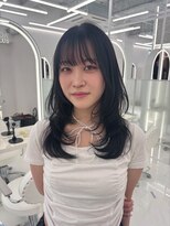 コア プラス 立川(COA PLUS)&nbsp;透明感カラー髪質改善ダブルカラー韓国レイヤーカット前髪顔周り