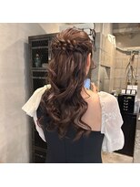 オムズポカ 栄矢場町店(OM's poka)&nbsp;ハーフアップ/ヘアセット/ヘアアレンジ/お呼ばれヘア/結婚式ヘア