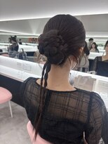エル 中洲店(elle)&nbsp;リボンのかちもりヘア