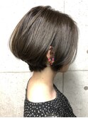 [a sekand]コバルトブルーカラー×前下がりボブ