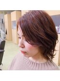 ミディアムレイヤースタイル/ニュアンスカラー◎30代40代