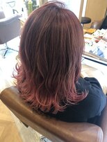 パルフェ ヘアー バイ オーク 九大学研都市(parfait hair byOAK)&nbsp;ピンクモーブグラデーション