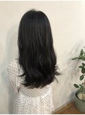 セミロング/グレージュ