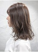 愛される柔らかスタイル◎ゆるふわ透明感ベージュ