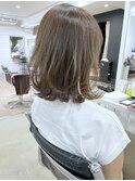 【Owll】大人カワイイふんわりレイヤー アッシュベージュ
