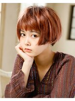 タヤ グランデュオ立川店(TAYA) 20代シースルーバングハイライトオリーブカラーショートボブ