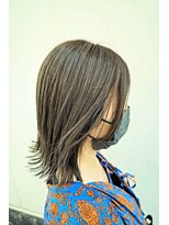 ソネル 小手指店(SONEL)&nbsp;ハイライトで立体感を演出♪外ハネ切りっぱなしボブ