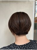 大人ハンサムショート/質感再整カラー