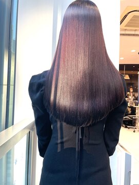 キュア 表参道(CURE) 黒髪/グレージュカラー/ココアベージュ/ヘルシーロング[表参道]