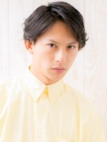 モッズヘア メン 南越谷南口店(mod's hair men)&nbsp;重軽バランス!七三分けツーブロックグレージュカラーヘアU南越谷