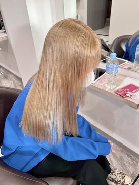 リシェイル(RICHAIR) 縮毛矯正毛にハイトーン☆ミルクティーベージュ